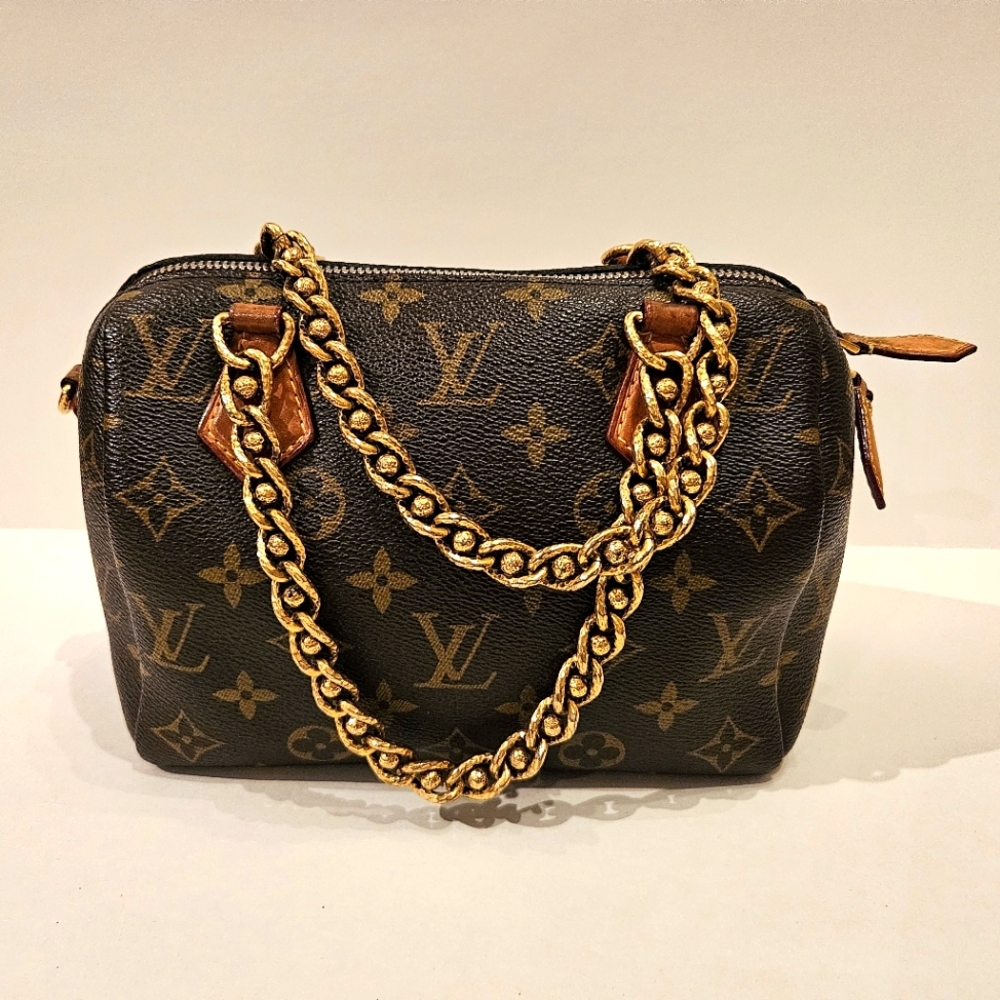 Louis Vuitton Monogram Chain Speedy 20